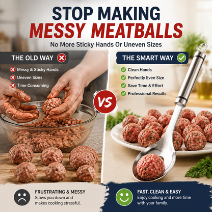 🍝 Stainless Steel Meatball Maker Spoon