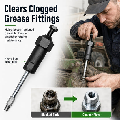 🔧 Heavy‑Duty Grease Fitting Cleaner Tool