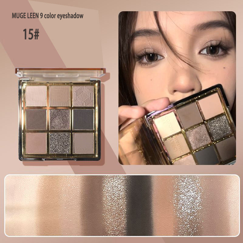 🔥Buy 1 Get 1 Free🔥Knitted Sweater 9 Shades Eyeshadow Palette, Earth Tone Matte Shimmer Glitter Orange Brown Chocolate Makeup