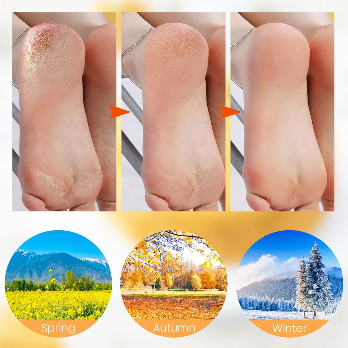 🥳Buy 1 Free 1🦶✨ Moisturizing Foot Mask Socks Silicone Gel Moisturizing Socks