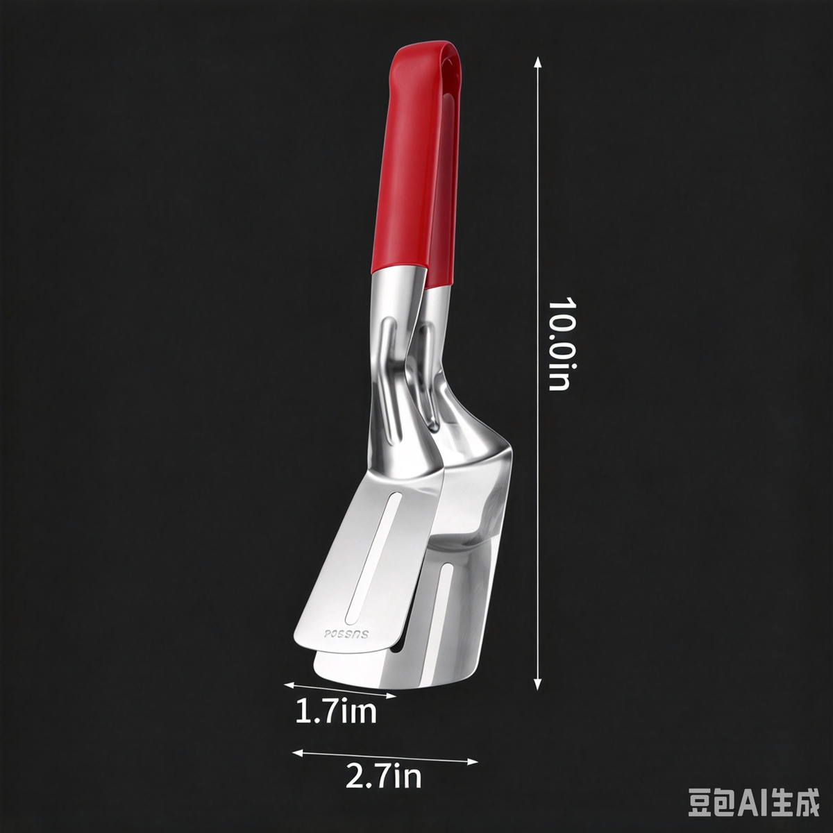 🍳 2-in-1 Spatula Tongs for Cooking and BBQ –304 Stainless Steel Food Flipper