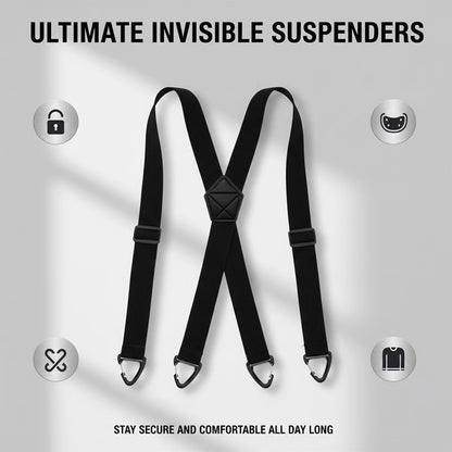 ⏰Men's X-Back Suspenders with Hook Clips
