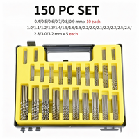 150pcs Titanium Coated Drill Bit Set