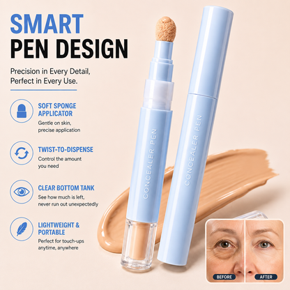 📢 50% off-BUY MORE SAVE MORE✨ 2-in-1 Foundation & Concealer Pen – Smooth Buildable Coverage