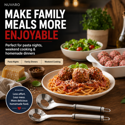 🍝 Stainless Steel Meatball Maker Spoon