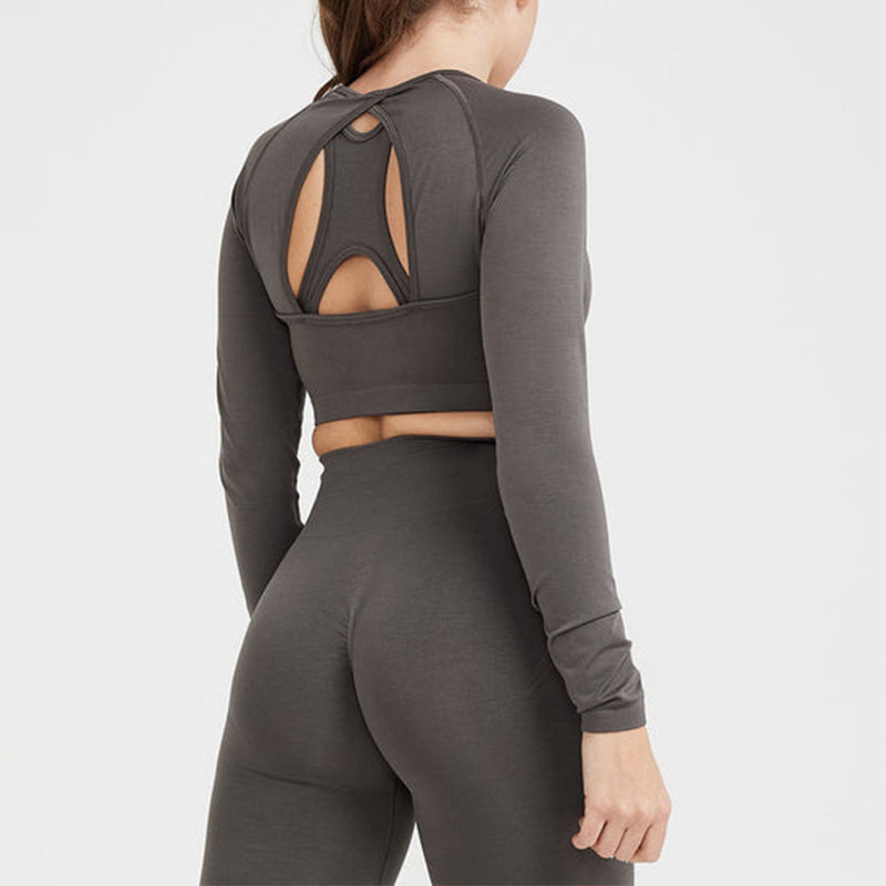 High-Stretch Backless Activewear Set
