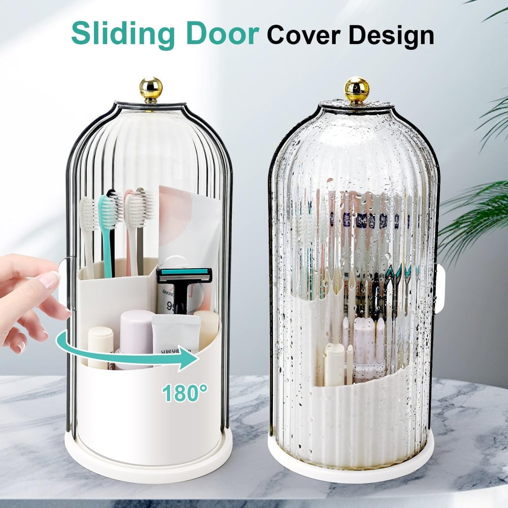 🏡🔥Hot Sale 50% OFF✨🪥 Sliding Lid Toothbrush Organizer