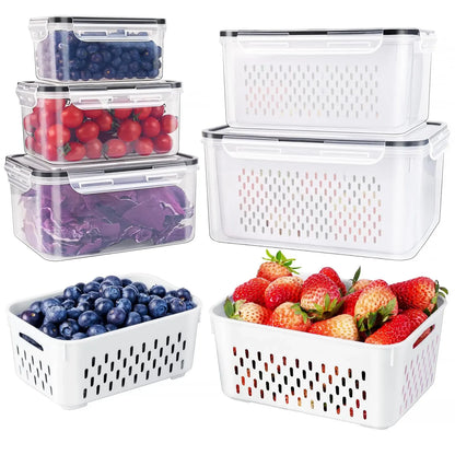 🔥Limited-time 50% off✨Refrigerator Organizer Box - Stackable Fruit Storage Container