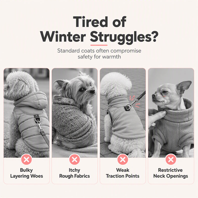 🐶 Dog Vest With Built-In Leash – Warm & Easy to Wear