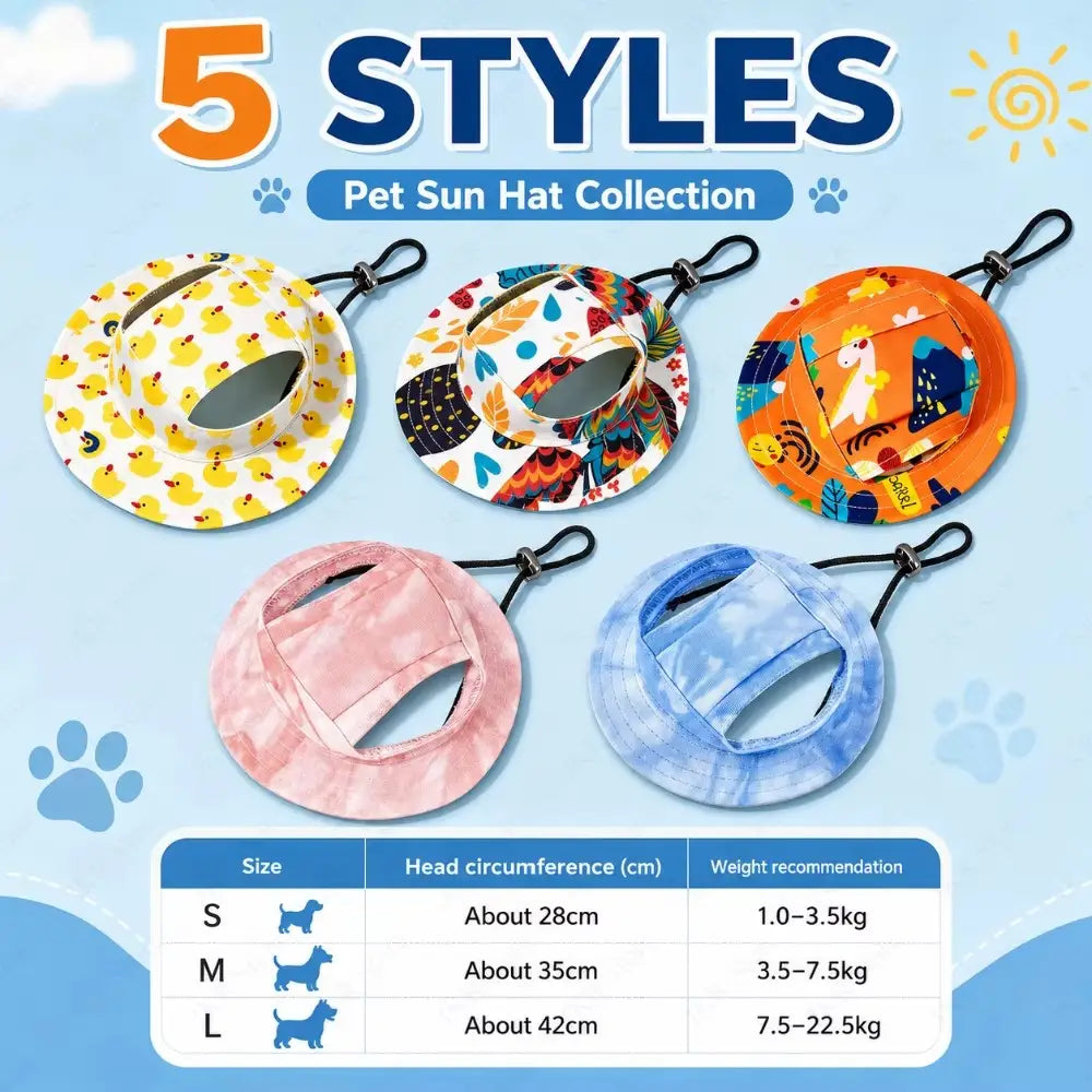 🔥50% OFF🐈🐕 Cute dog sun hat