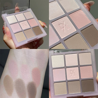 🔥Buy 1 Get 1 Free🔥Knitted Sweater 9 Shades Eyeshadow Palette, Earth Tone Matte Shimmer Glitter Orange Brown Chocolate Makeup