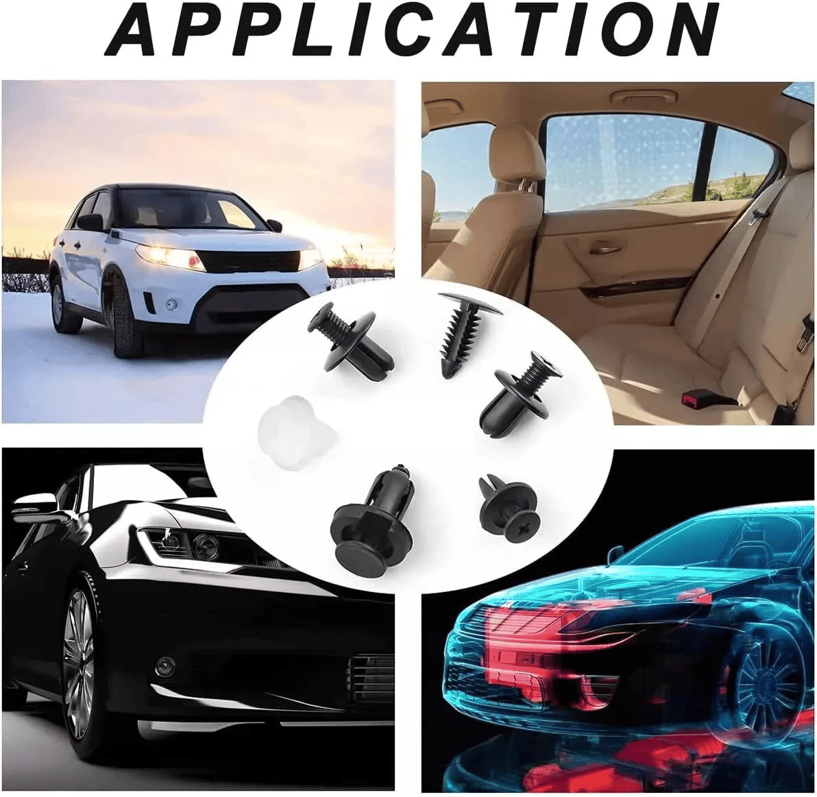 💥Only $10.99 Last Day Promotion!🎁Expansion Screw Clips Set for Automobiles Mudguard Leaf Plates Door Panel Clips(100 PCS)