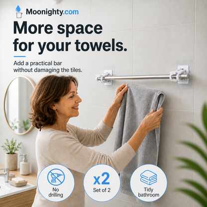 🔥50%off🔥Nail-Free Adjustable Curtain Rod Hooks