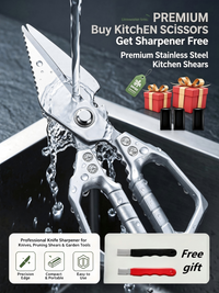 New kitchen scissors + free knife sharpener