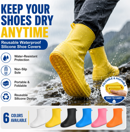 🌧️Heavy-Duty Rain Shoe Covers – Anti-Slip & Fold Into Your Bag