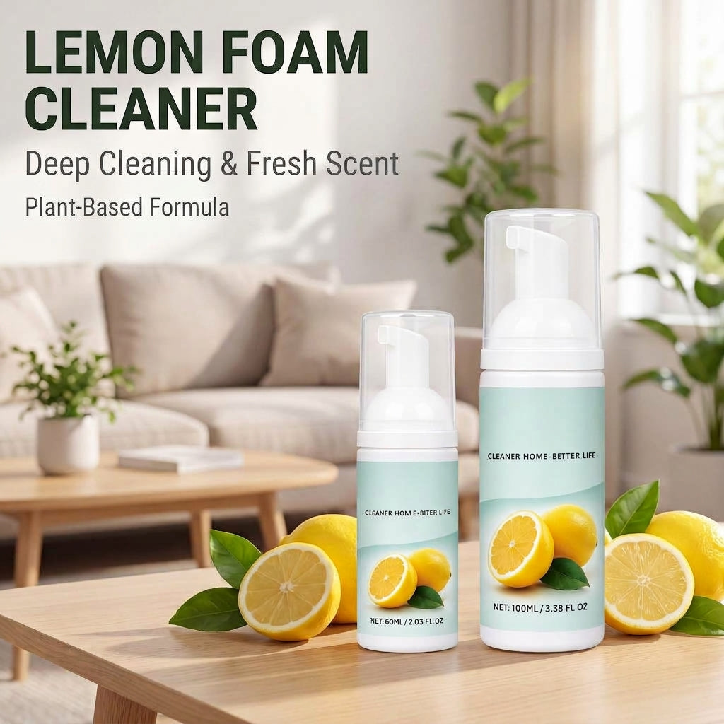 ⏳🔥LIMITED-TIME 50% OFF! ⏰Buy 1 Get 1 Free！Scented Foam Cleaner - Lemon Scent, Multi-purpose Gentle Stain Remover for Home, Kitchen, and Bathroom