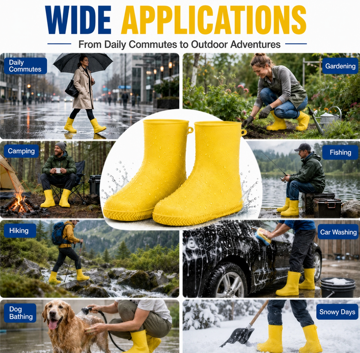 🌧️Heavy-Duty Rain Shoe Covers – Anti-Slip & Fold Into Your Bag