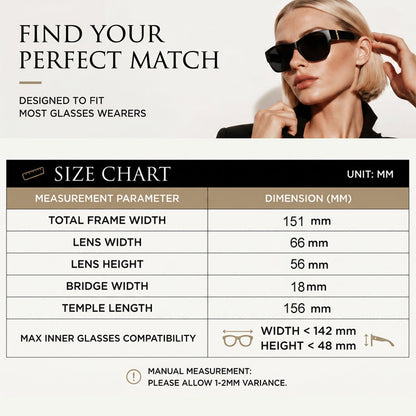 🔥 50% OFF · Large Sunglasses to Wear Over Glasses for Women
