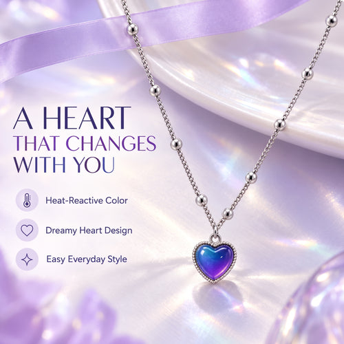 ❤️Temperature-Sensitive Color-Changing Heart Necklace for Women