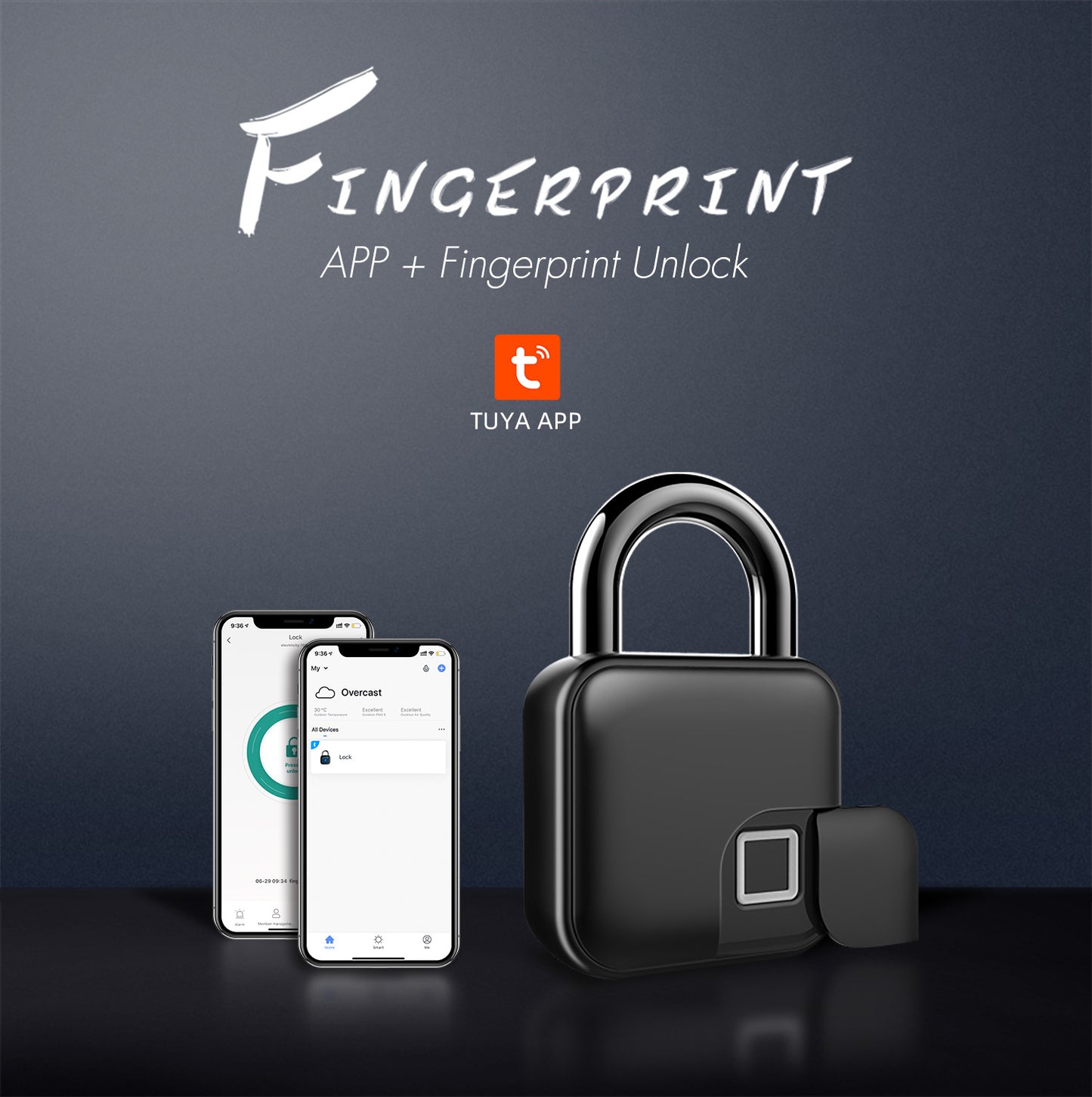 🔥Free shipping🎁Smart Bluetooth fingerprint anti-theft padlock