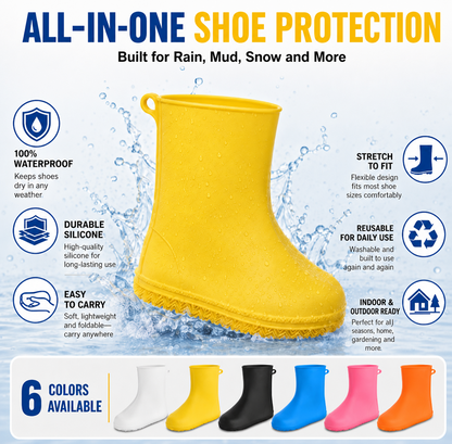 🌧️Heavy-Duty Rain Shoe Covers – Anti-Slip & Fold Into Your Bag
