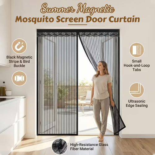 ⏰Limited-time 50% off ✨Magic Mesh Summer Magnetic Mosquito Screen Door Curtain