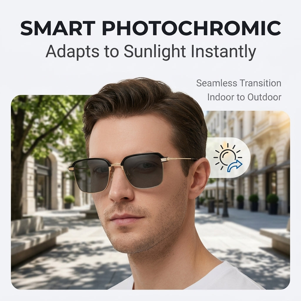 🔥Limited-time 50% off🎁Outdoor photochromic blue light blocking glasses