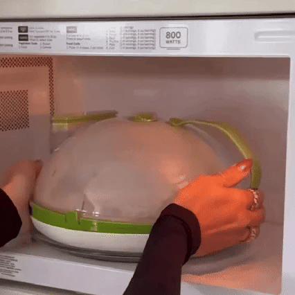 🧑‍🍳Upgraded version🌟Microwave Splash-Proof Food Cover