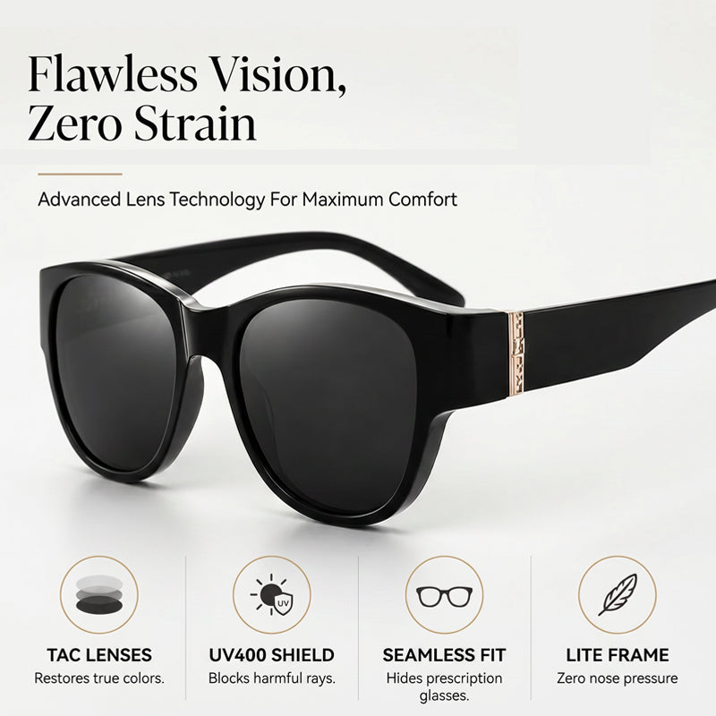 🔥 50% OFF · Large Sunglasses to Wear Over Glasses for Women