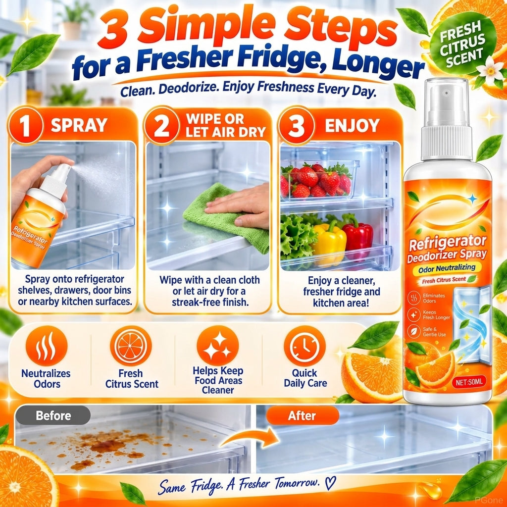 🧊 Half-price offer for the first 50 customers! 🍋 Say goodbye to fridge odors!