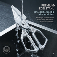 Neue Küchenschere (silber)