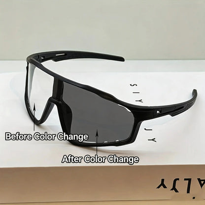 ✨ 50%off ✨ New Arrival: Photochromic UV-Protective Sports Sunglasses - Windproof & Sand-Resistant Cycling & Hiking Eyewear