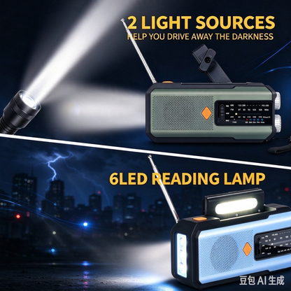 🔥 50% Off ✨Solar Hand-Crank Emergency Weather Radio