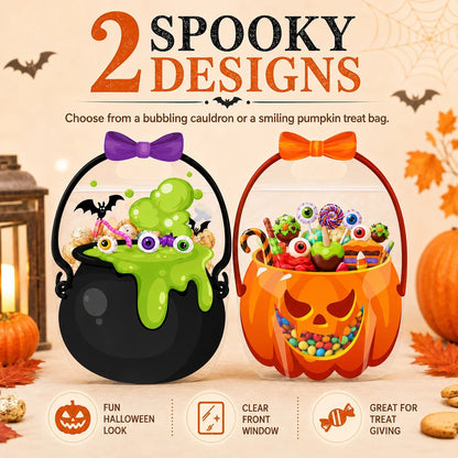 🎃 2026 Halloween Early Deal! 🎉Halloween Goodie Bags 🧡 Pumpkin & Cauldron Treat Bags
