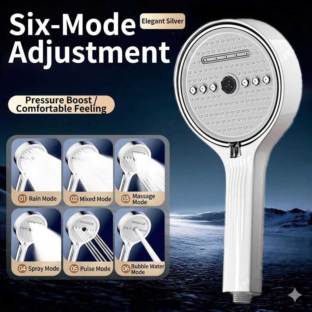 2026 New Release🔥 50% OFF🔥 6-Mode High Pressure Shower Head