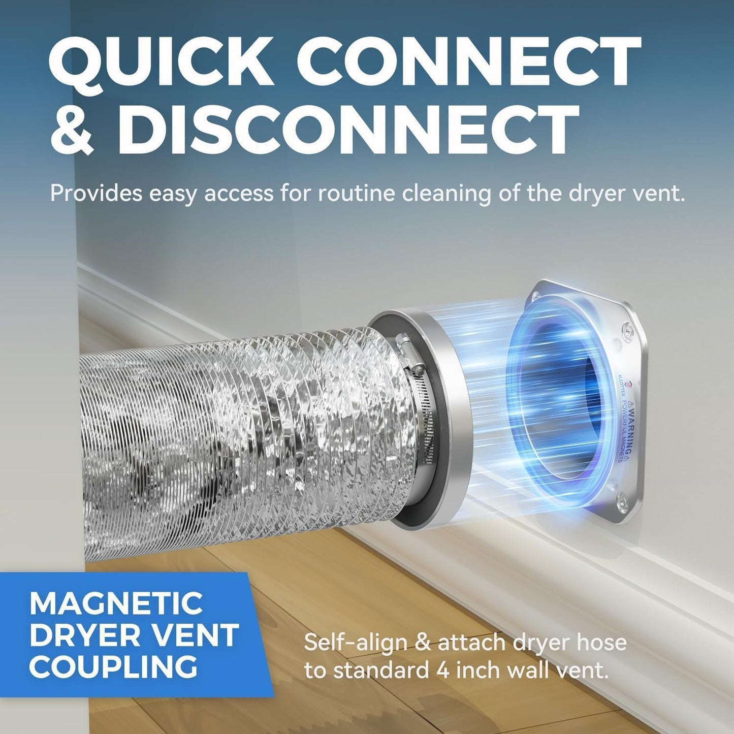 🔥50%OFF🔥Magnetic Dryer Vent Coupling Connector Kit