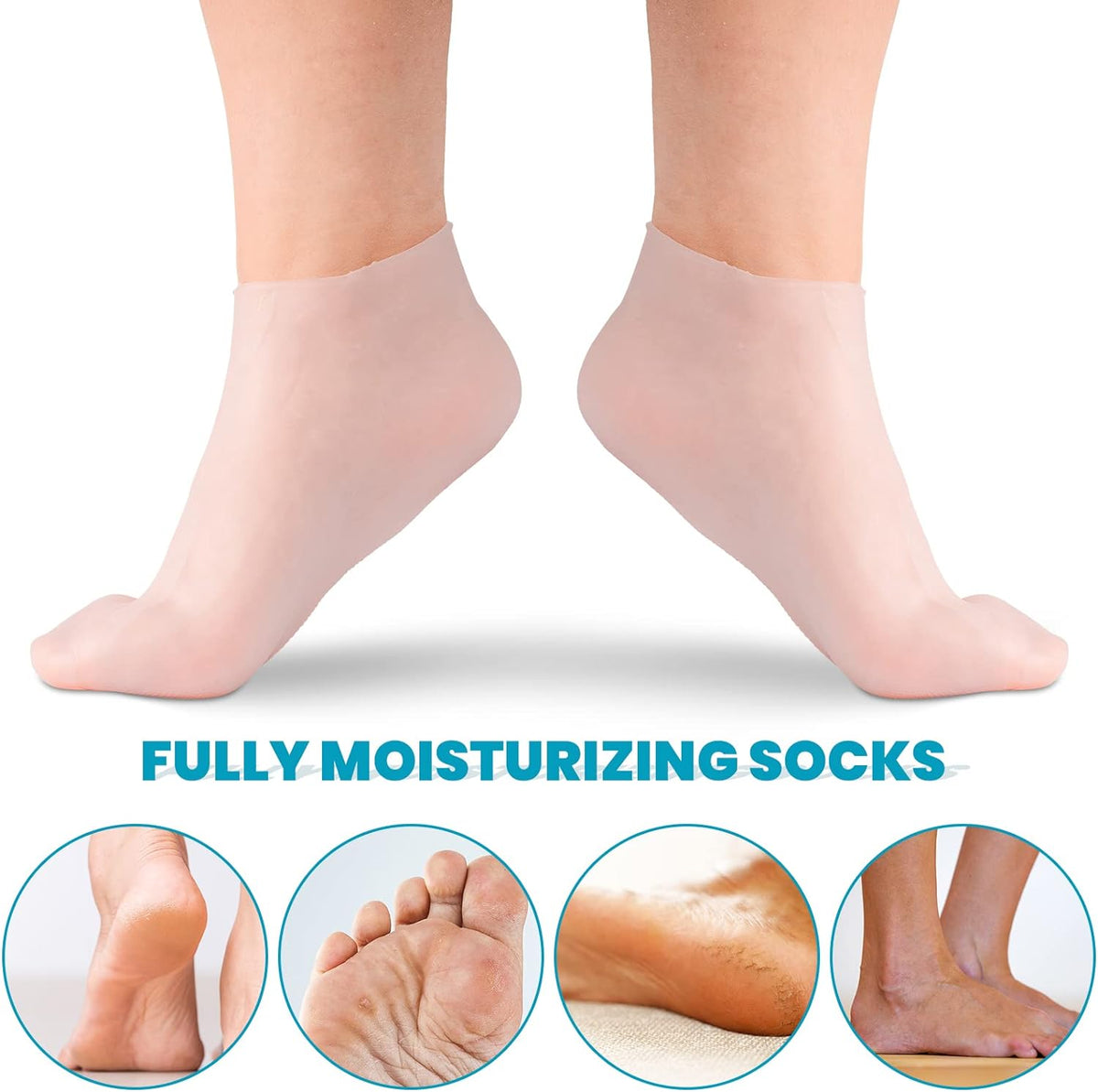 🥳Buy 1 Free 1🦶✨ Moisturizing Foot Mask Socks Silicone Gel Moisturizing Socks