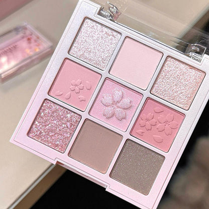🔥Buy 1 Get 1 Free🔥Knitted Sweater 9 Shades Eyeshadow Palette, Earth Tone Matte Shimmer Glitter Orange Brown Chocolate Makeup