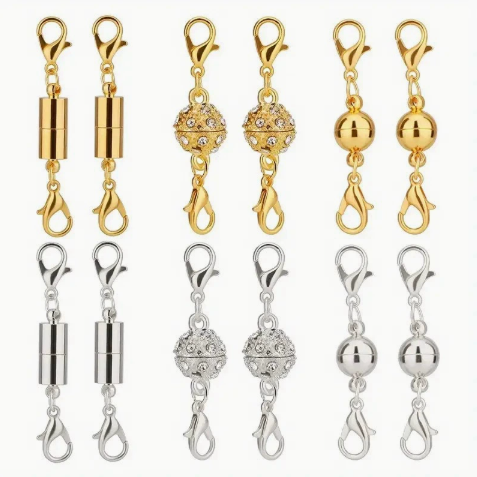 🔥12/24pcs Magnetic Necklace Clasps and Closures Necklace Clasps