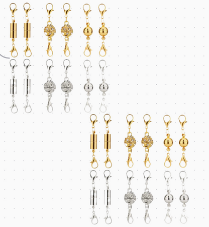 🔥12/24pcs Magnetic Necklace Clasps and Closures Necklace Clasps