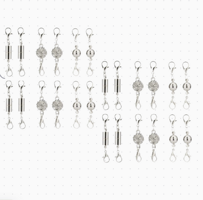 🔥12/24pcs Magnetic Necklace Clasps and Closures Necklace Clasps