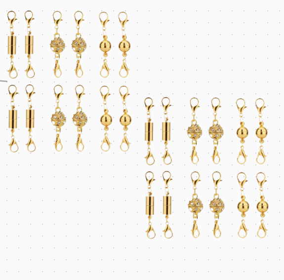 🔥12/24pcs Magnetic Necklace Clasps and Closures Necklace Clasps