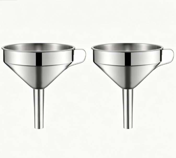 🥄Stainless Steel Kitchen Funnel Pour, Strain & Transfer Without the Mess