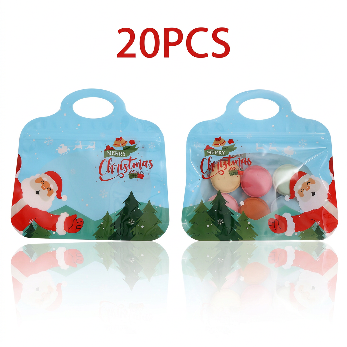 🎅LAST DAY SALE🎄Bestseller Self-Sealing Christmas Candy and Cookie Bags🍪Festive Self-Seal Treat Bags