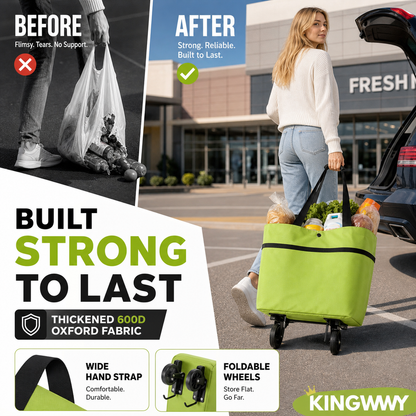 📢📢Buy 1 Get 1 Free⏰2-in-1 Foldable Shopping Cart