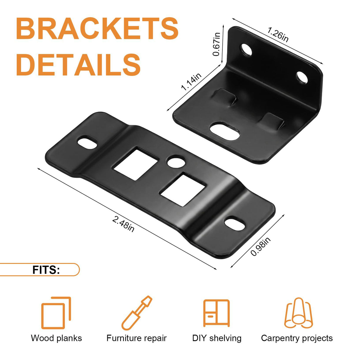 🏆Limited Time Sale 50% OFF ⏰2-in-1 iron clip - corner bracket shelf support cabinet corner bracket