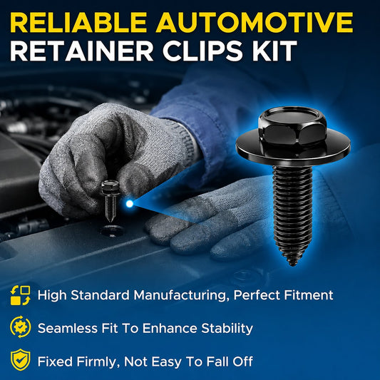 ⚙️ 50-piece set of 1/4-inch body bolts and U-nut clips
