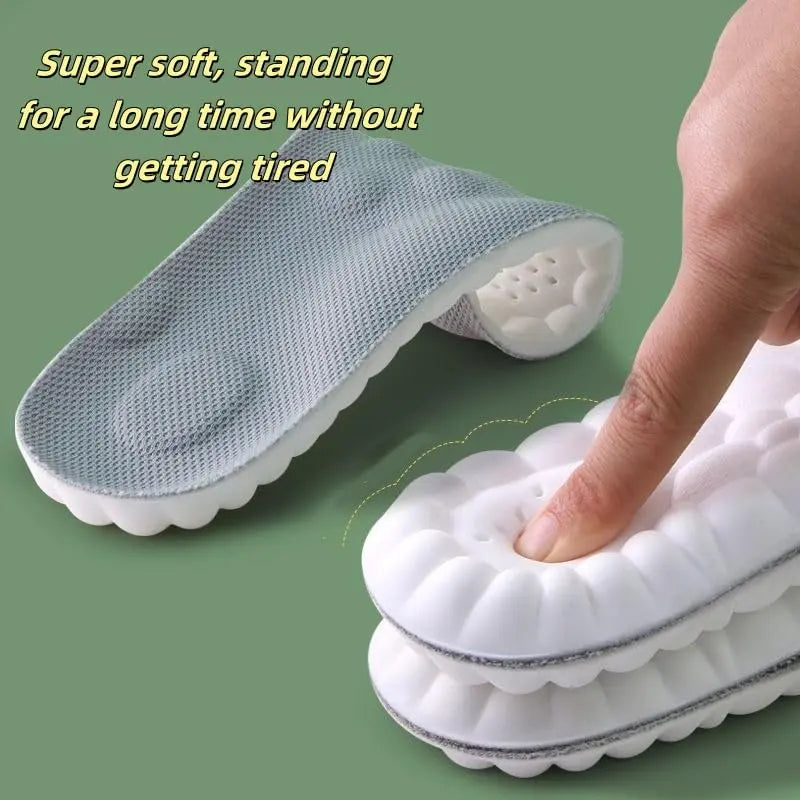 4D Cloud Memory Foam Insoles for Men & Women - Trim to Fit