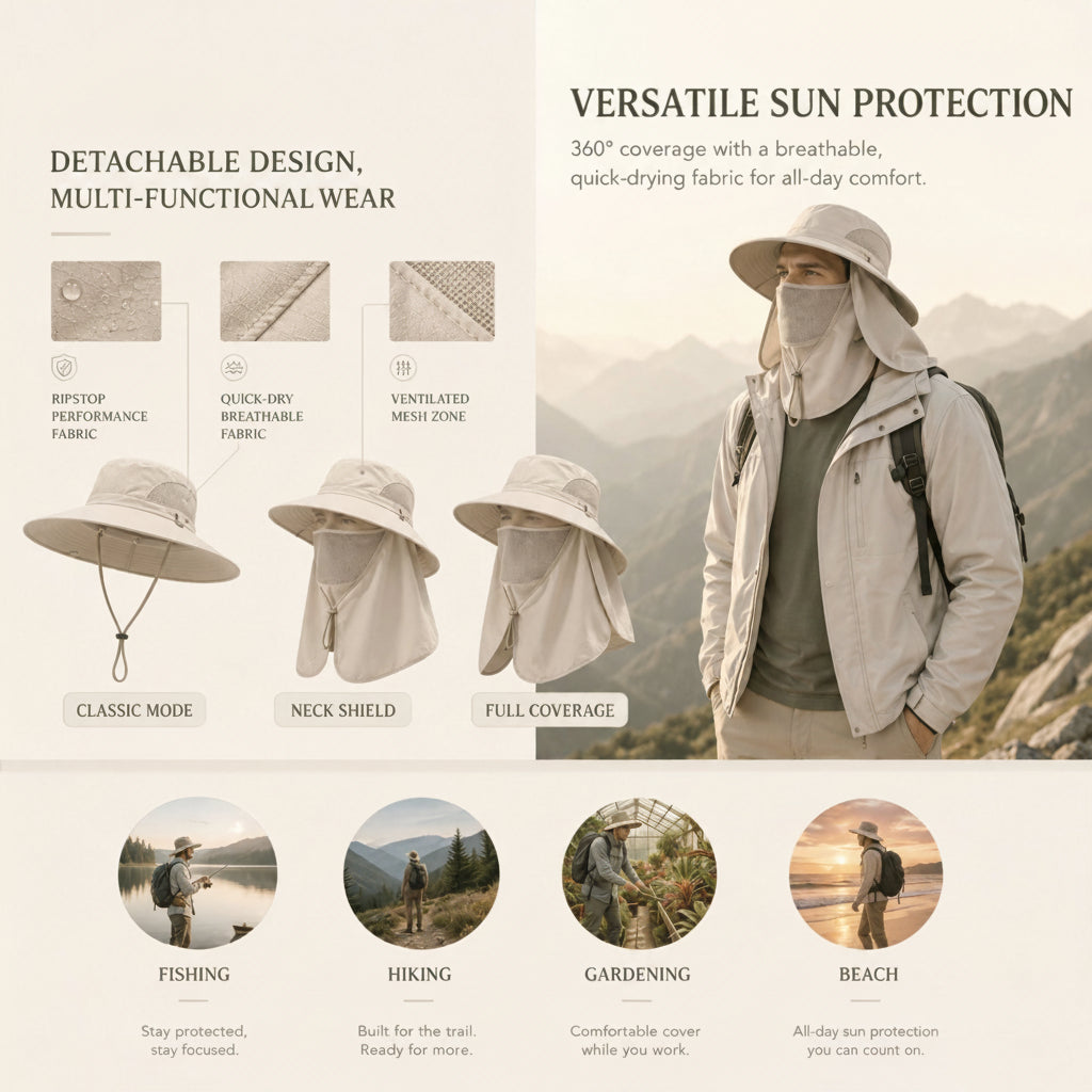 ✨50% OFF 🧢 360 ° All-round Sun Protection Adventure Hat