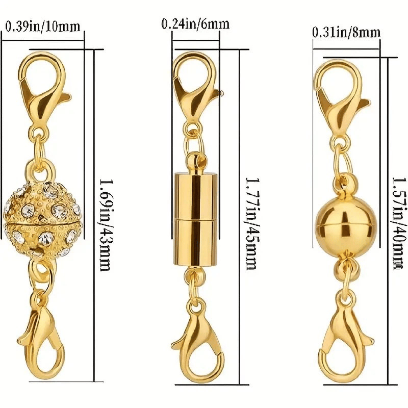 🔥12/24pcs Magnetic Necklace Clasps and Closures Necklace Clasps